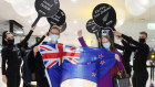 Jack Drummond and Abigail McKinstry were on one of the first flights out of Melbourne to New Zealand when the travel bubble commenced on Monday. 