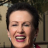 Clover Moore campaigning in Redfern for another term as Sydney lord mayor.