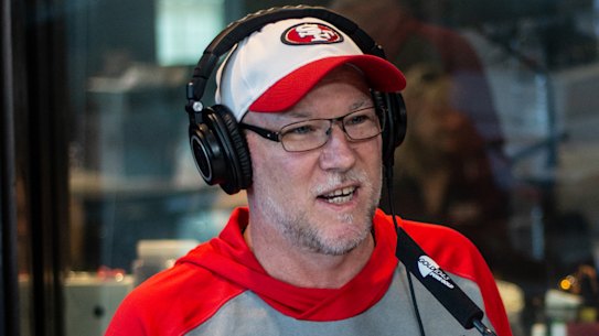 Victorian man, Peter Logan, guest-presenting GOLD 104.3's breafast show. 