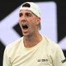 ‘Mental focus of a three-year-old’ but Kokkinakis prevails in five sets