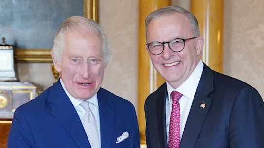 King Charles III and Prime Minister Anthony Albanese.