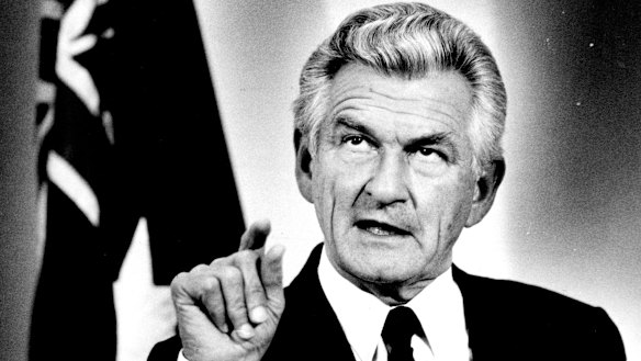 Prime Minister Bob Hawke.