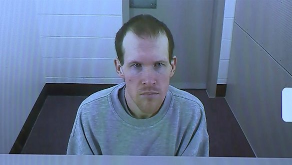 In this image made from a video, Brenton Harrison Tarrant appears in court via video link in March.