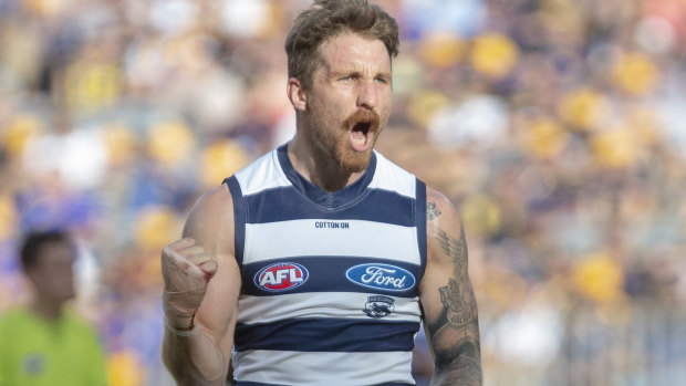 Zach Tuohy is the most experienced player in Geelong's back line.