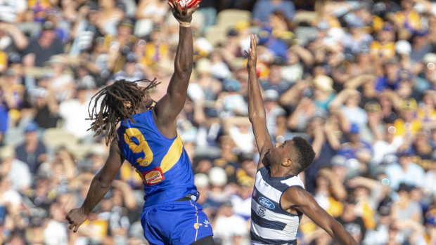Nic Naitanui flew miles above everyone else on Sunday at Optus Stadium, with another starring performance.