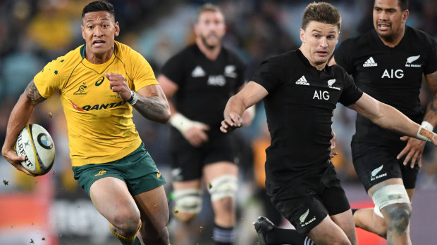 One out: Australia's 54-34 loss in the Sydney Test marked a record score for New Zealand against the Wallabies.  