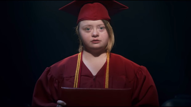 A still from the video "40 Years - No Limitations", made by the US-based non-profit National Down Syndrome Society.