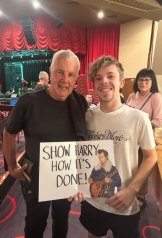 Daryl Braithwaite was chuffed by a sign by a young fan encouraging him to “show Harry how it’s done”.