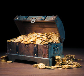There is more than one way to hide a chest of ill-gotten wealth.