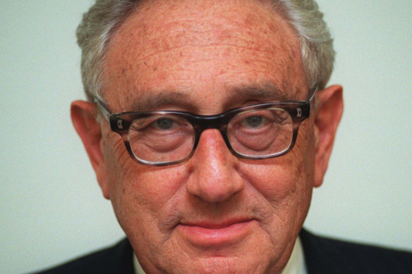Henry Kissinger in Canberra in an undated photo.