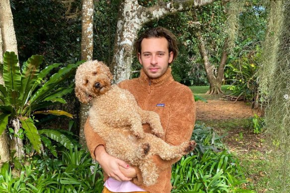 Flume and his puppy Percy.