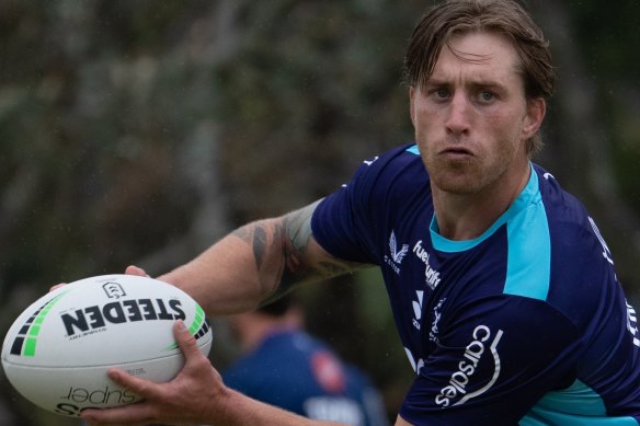 Never looked as fresh ... Cameron Munster on the training paddock.