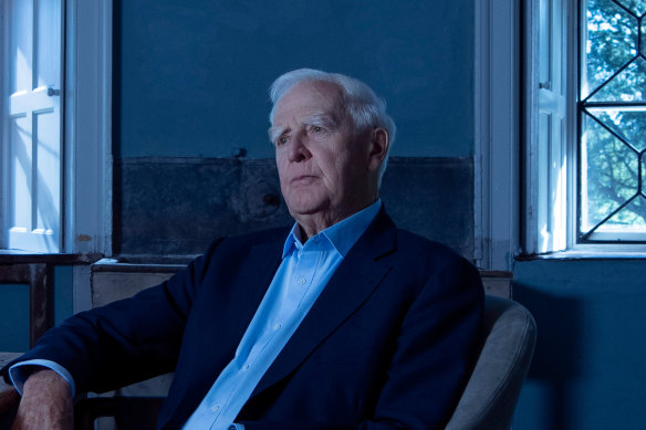 John le Carre (David Cornwall), the legendary espionage novelist, in Errol Morris’ biographical documentary Pigeon Tunnel.