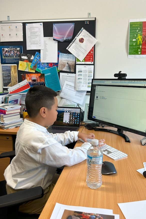 Andre gets to work as principal.