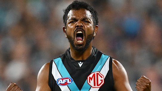 Time out: Port Adelaide forward Willie Rioli has been granted personal leave.