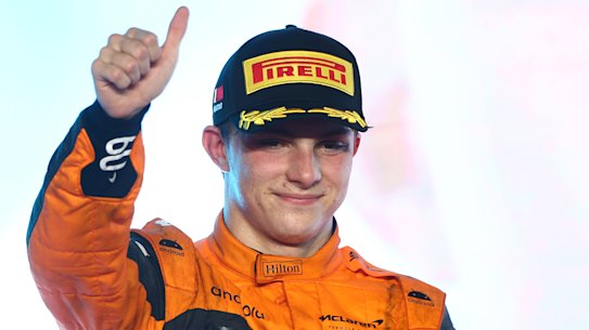 Oscar Piastri finished second in the Qatar Grand Prix.