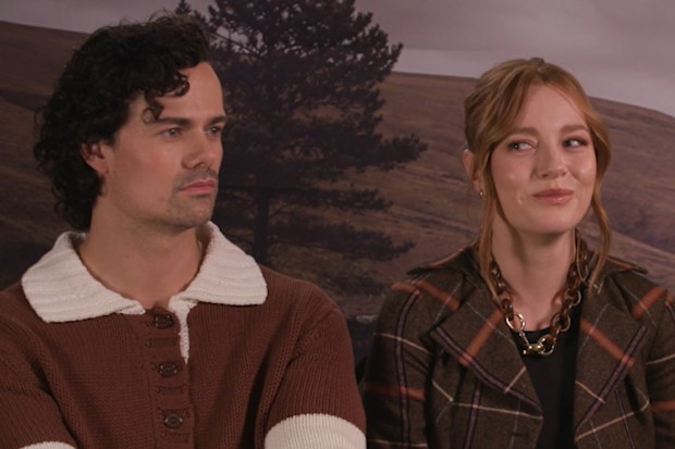 Jamie Roy and Harriet Slater at the Sydney junket for Outlander: Blood Of My Blood.