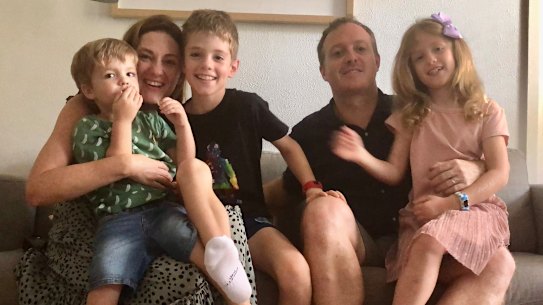The kids are all right: state political editor Alexandra Smith with her family.