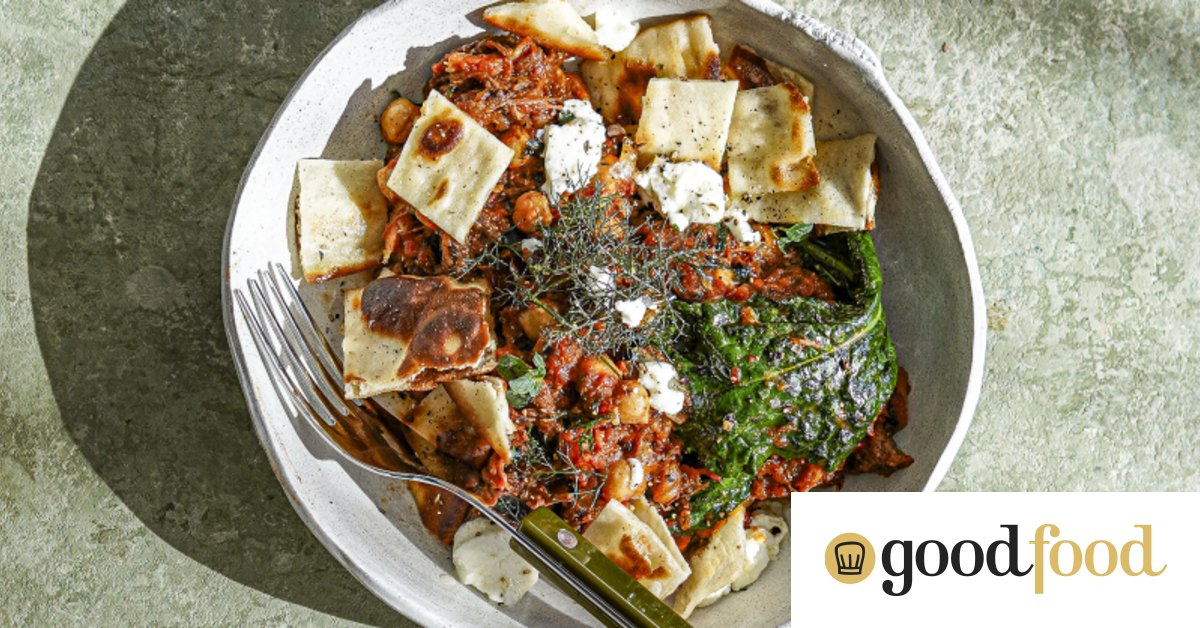 What to do with leftover brisket: Bloody Mary bowls with chickpeas and pita