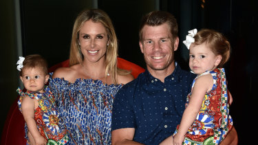 My rock: David Warner has credited wife Candice with keeping him going during his ban.