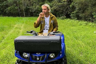 On tour....of a garden. Flume says he has found solace away from the stage.