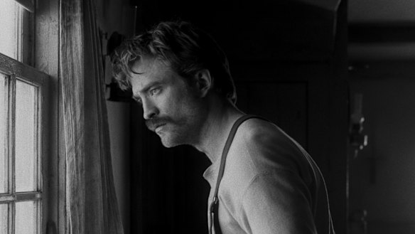 Robert Pattinson in The Lighthouse.