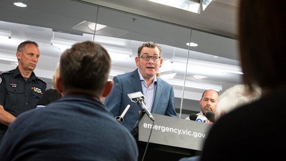 Premier Daniel Andrews on Sunday.