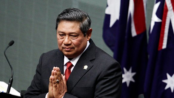 A decade ago: Indonesian President Susilo Bambang Yudhoyono addressing Parliament in in 2010. 