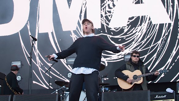 DMA'S, pictured on stage at the Isle of Wight Festival in 2019, count Liam Gallagher among their fans. 