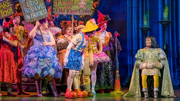 A scene from the Melbourne run of Shrek the Musical.