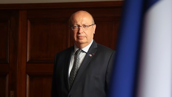 France’s ambassador to Australia Jean-Pierre Thebault has been in Paris since the spat.