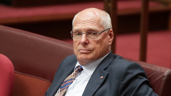 Senator Jim Molan ... fighting from within for his political survival. 