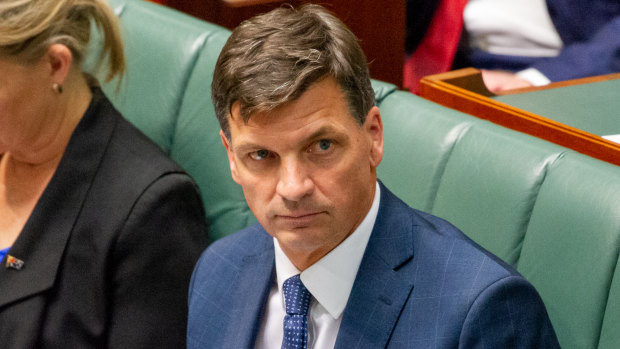 Federal Energy Minister Angus Taylor.