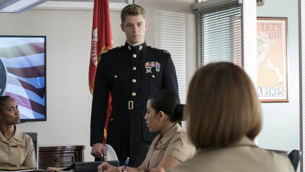 One good man ... Luke Mitchell in a scene from The Code.