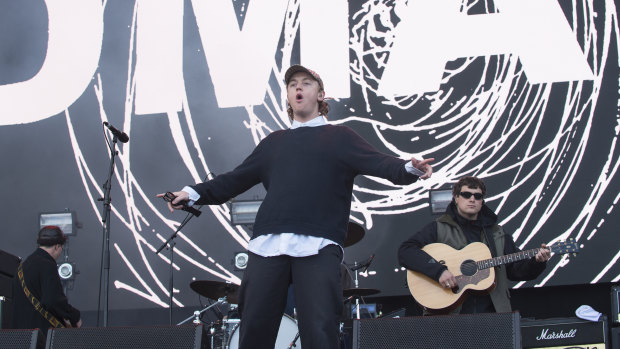 DMA'S, pictured on stage at the Isle of Wight Festival in 2019, count Liam Gallagher among their fans. 