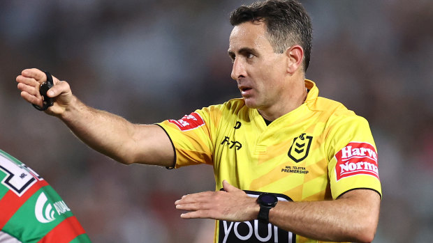 Grand final referee Gerard Sutton is targeting 'perfection'.