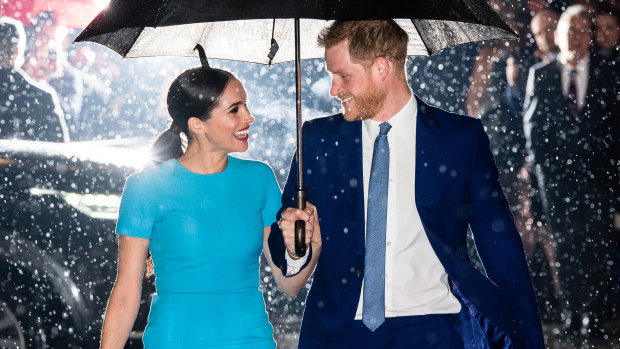 Prince Harry and Meghan attend The Endeavour Fund Awards at Mansion House in London  on March 5.