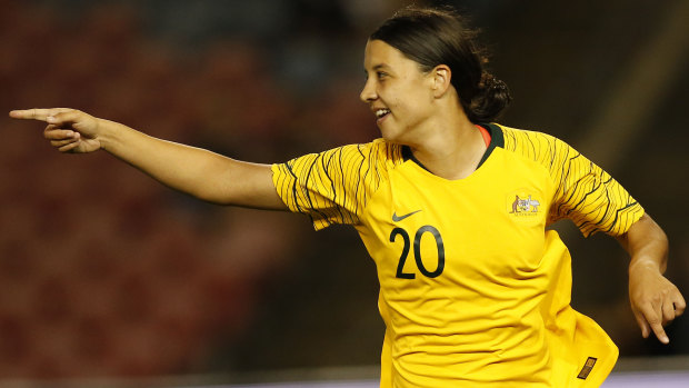 Rare miss: Matildas star Sam Kerr finished fifth in voting for the inaugural women's Ballon d'Or.