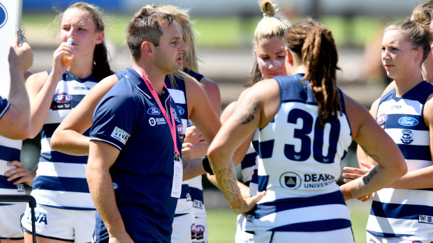 Opportunity knocks: Geelong AFLW coach Paul Hood has guided the team in to finals in their first year of competition.