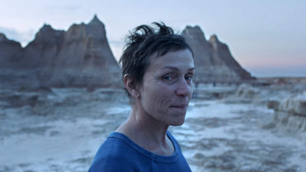 Frances McDormand in Nomadland.