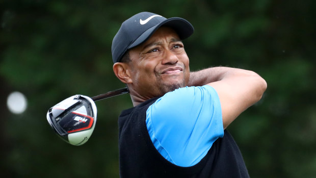 Tiger Woods has a three-shot lead in Japan.