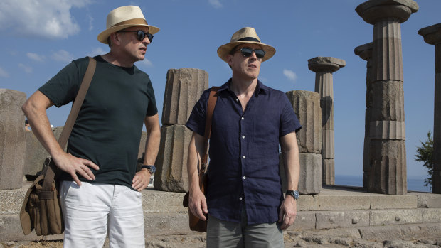 Rob Brydon (right) and Steve Coogan in a scene from The Trip to Greece.