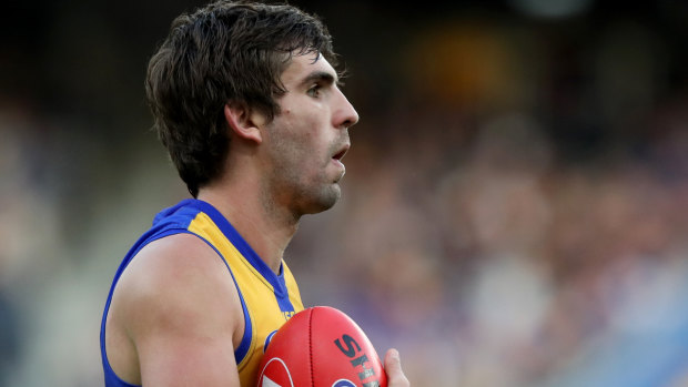 Andrew Gaff has been celebrating West Coast's premiership with teammates.