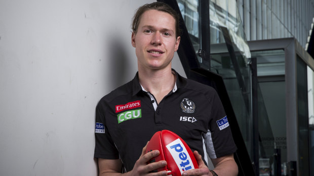 Tom Langdon was one of Collingwood's best on grand final day, but he played his part with no new contract offer in front of him. 