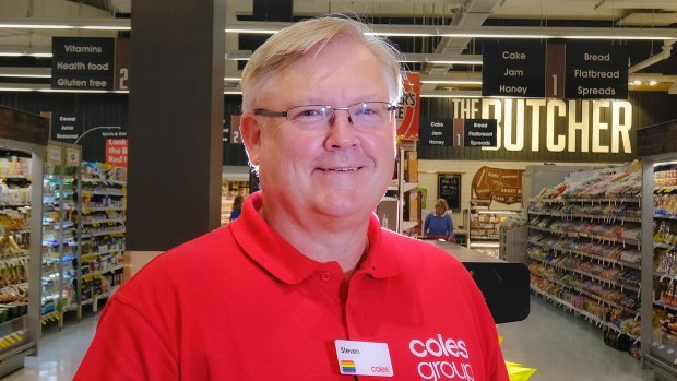  Coles chief executive Steven Cain.