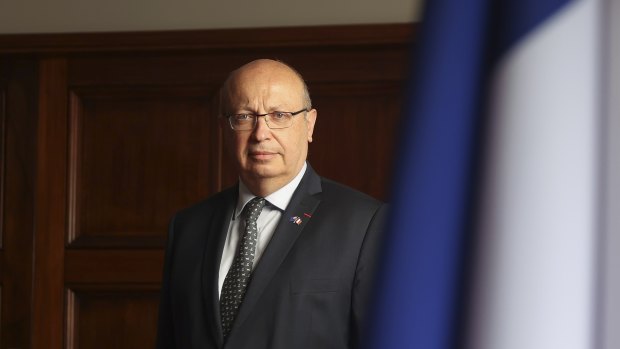 France’s ambassador to Australia Jean-Pierre Thebault remains in Paris.