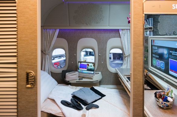 Emirates has thought of everything when it comes to goodies for first-class passengers.