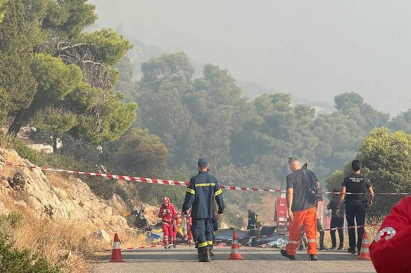 Two crew members, a Greek and a Danish national, died in the crash.