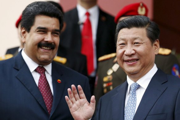 China’s President Xi Jinping with Venezuela’s President Nicolas Maduro back in 2014. 