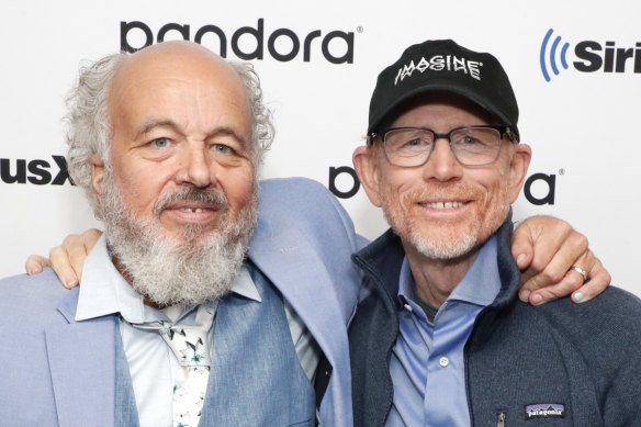 Happy days: Clint Howard with older brother Ron in 2021.